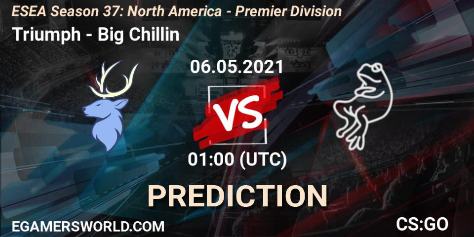 Triumph - Big Chillin: прогноз. 06.05.2021 at 01:00, Counter-Strike (CS2), ESEA Season 37: North America - Premier Division