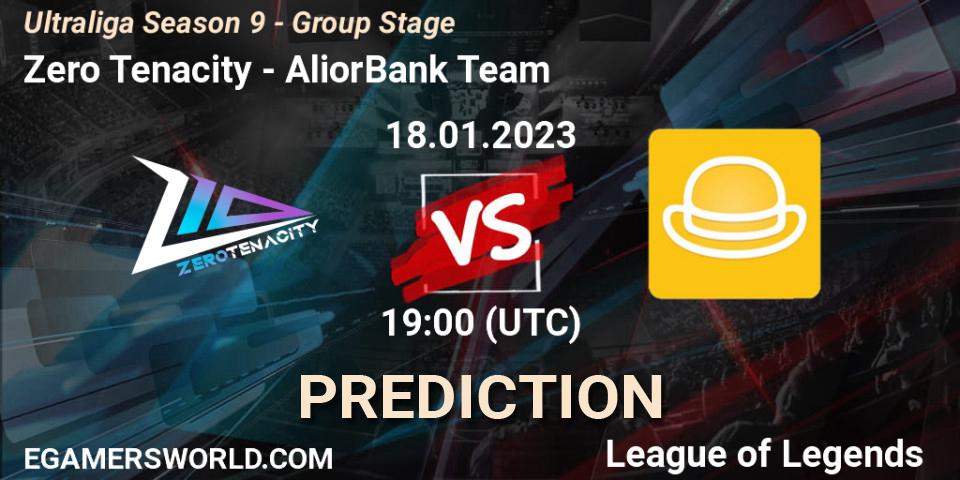 Zero Tenacity - AliorBank Team: прогноз. 18.01.2023 at 19:00, LoL, Ultraliga Season 9 - Group Stage
