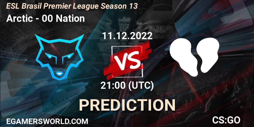 Arctic - 00 Nation: прогноз. 11.12.2022 at 21:00, Counter-Strike (CS2), ESL Brasil Premier League Season 13