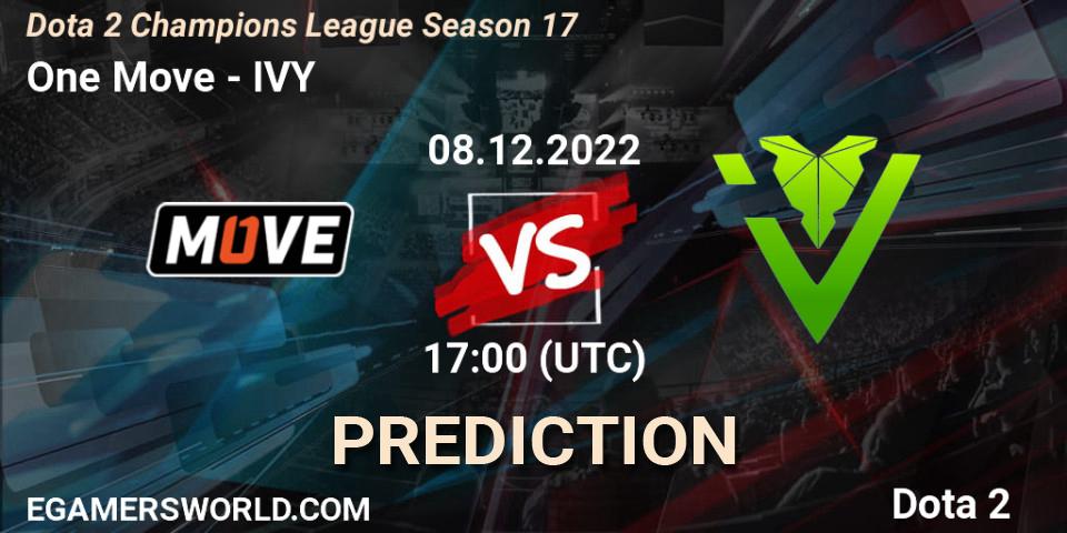 One Move - IVY: прогноз. 08.12.2022 at 17:02, Dota 2, Dota 2 Champions League Season 17