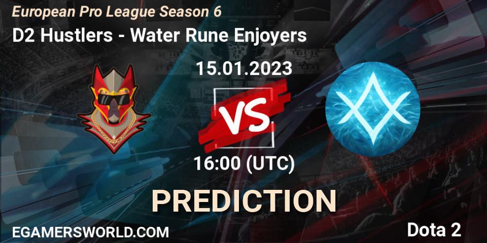 D2 Hustlers - Water Rune Enjoyers: прогноз. 15.01.23, Dota 2, European Pro League Season 6