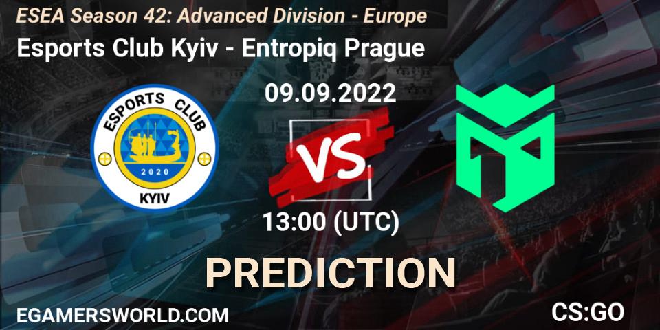 Esports Club Kyiv - Entropiq Prague: прогноз. 09.09.2022 at 13:00, Counter-Strike (CS2), ESEA Season 42: Advanced Division - Europe