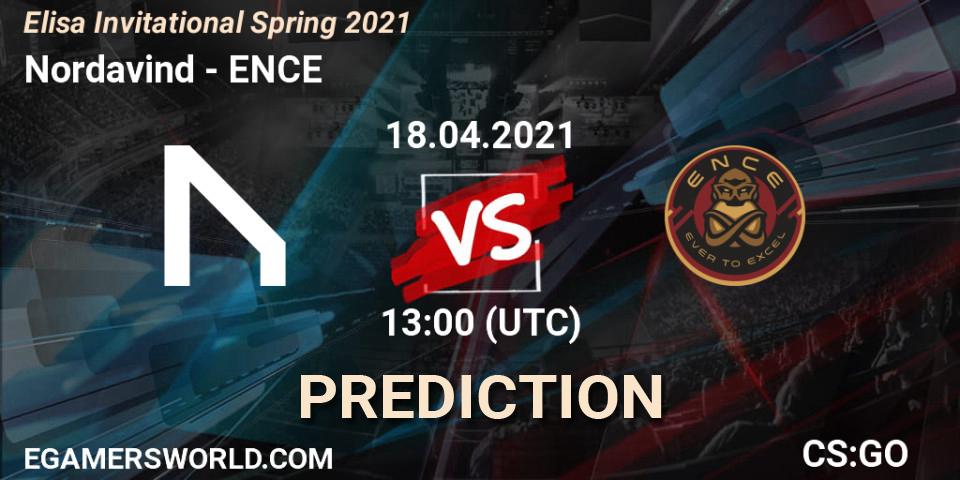 Nordavind - ENCE: прогноз. 18.04.2021 at 13:25, Counter-Strike (CS2), Elisa Invitational Spring 2021