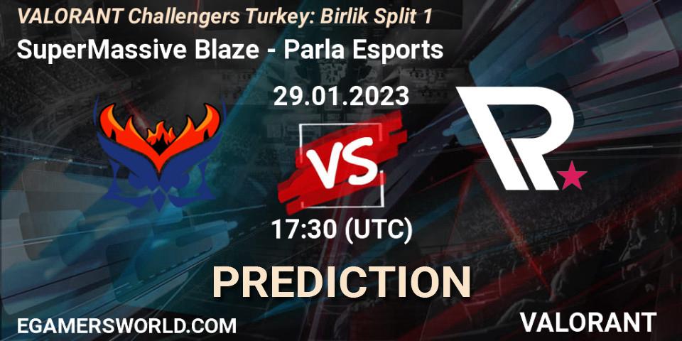 SuperMassive Blaze - Parla Esports: прогноз. 29.01.23, VALORANT, VALORANT Challengers 2023 Turkey: Birlik Split 1