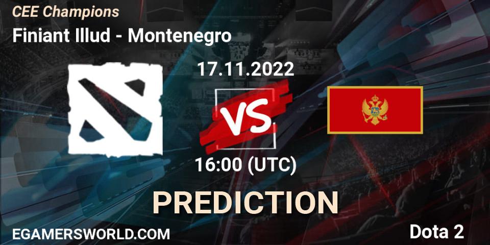 Finiant Illud - Montenegro: прогноз. 17.11.2022 at 16:00, Dota 2, CEE Champions