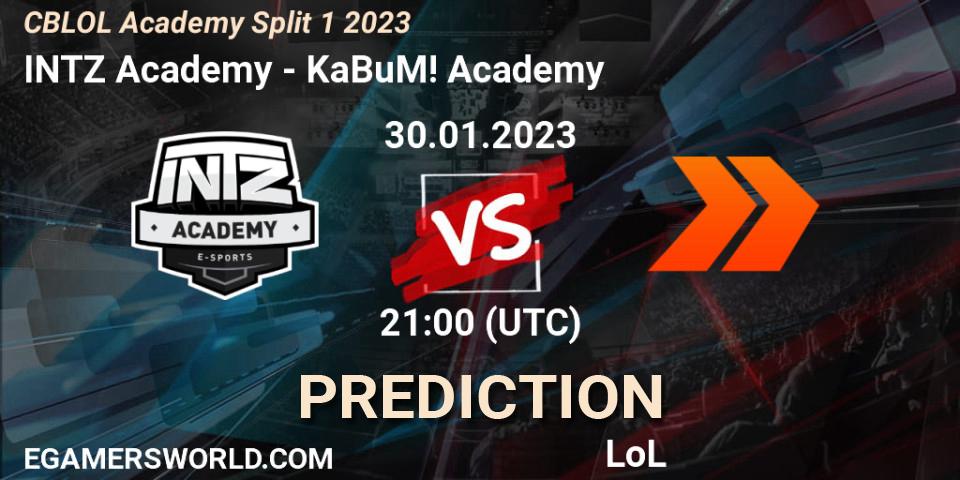 INTZ Academy - KaBuM! Academy: прогноз. 30.01.2023 at 21:00, LoL, CBLOL Academy Split 1 2023