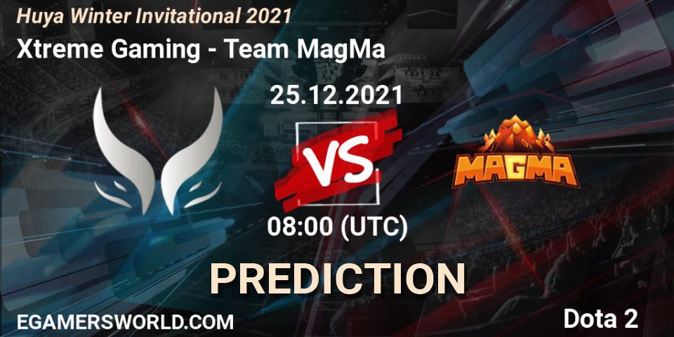 Xtreme Gaming - Team MagMa: прогноз. 25.12.2021 at 08:20, Dota 2, Huya Winter Invitational 2021