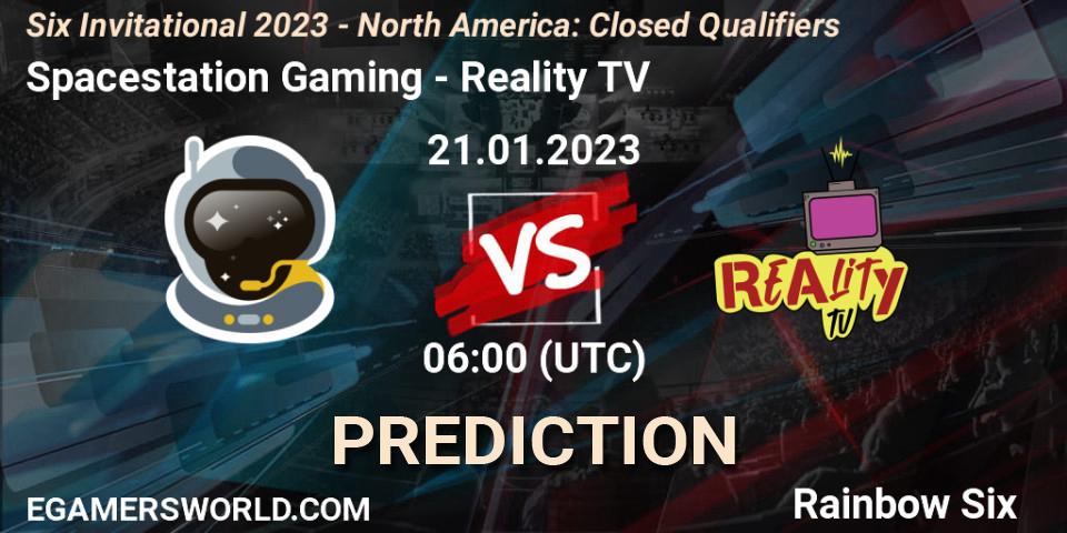 Spacestation Gaming - Reality TV: прогноз. 21.01.2023 at 20:30, Rainbow Six, Six Invitational 2023 - North America: Closed Qualifiers