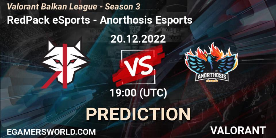 RedPack eSports - Anorthosis Esports: прогноз. 20.12.22, VALORANT, Valorant Balkan League - Season 3