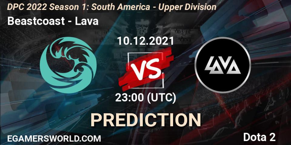 Beastcoast - Lava: прогноз. 10.12.2021 at 23:09, Dota 2, DPC 2022 Season 1: South America - Upper Division
