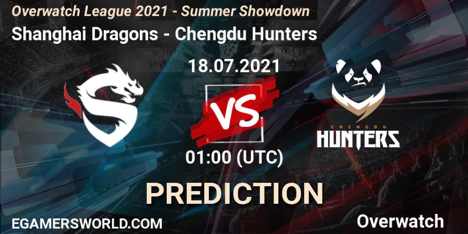 Shanghai Dragons - Chengdu Hunters: прогноз. 18.07.2021 at 01:00, Overwatch, Overwatch League 2021 - Summer Showdown