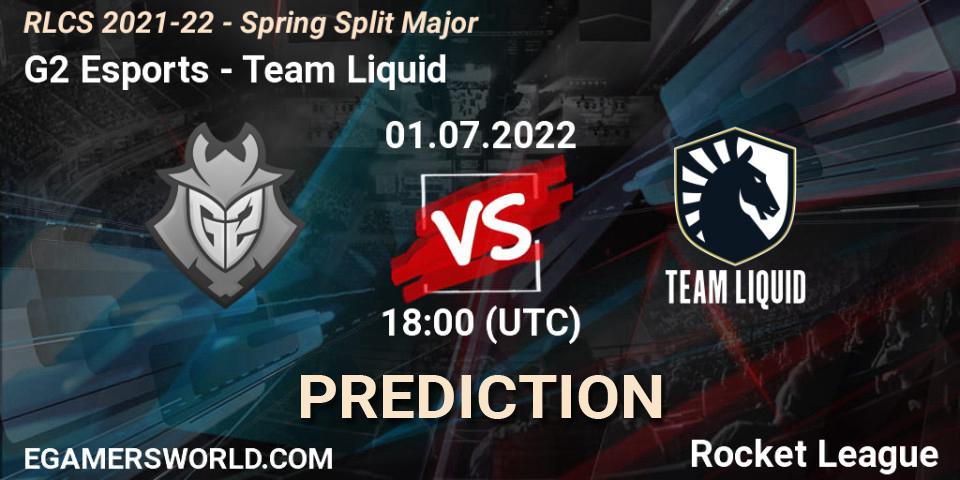 G2 Esports - Team Liquid: прогноз. 01.07.22, Rocket League, RLCS 2021-22 - Spring Split Major