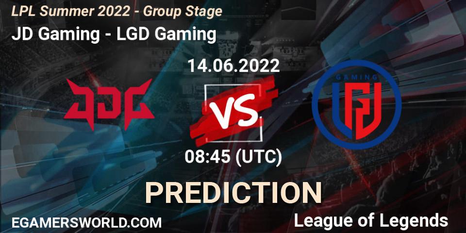 JD Gaming - LGD Gaming: прогноз. 14.06.22, LoL, LPL Summer 2022 - Group Stage