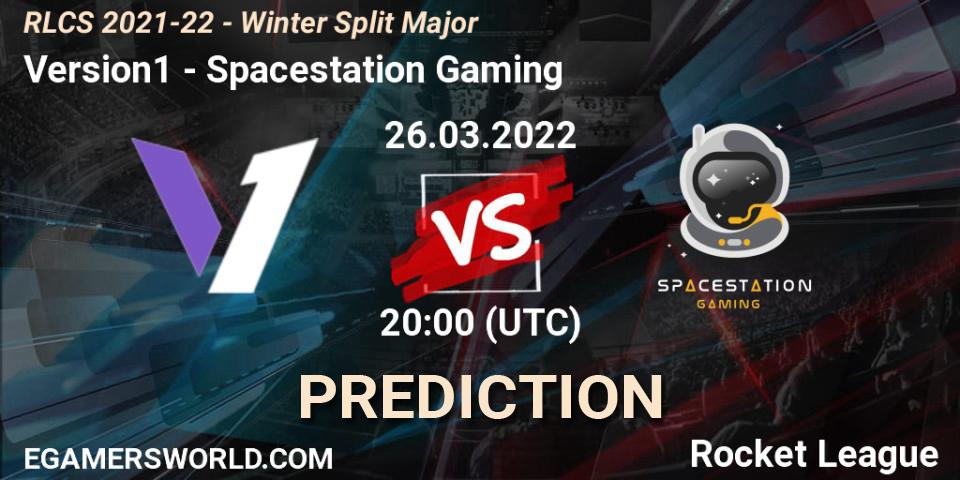 Version1 - Spacestation Gaming: прогноз. 26.03.2022 at 20:10, Rocket League, RLCS 2021-22 - Winter Split Major