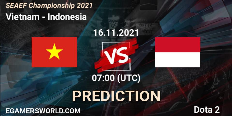 Vietnam - Indonesia: прогноз. 16.11.2021 at 07:20, Dota 2, SEAEF Dota2 Championship 2021