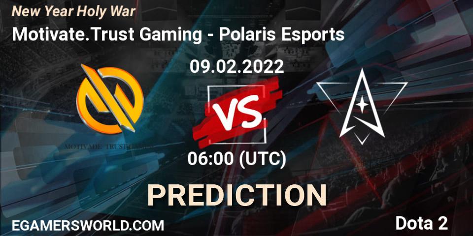 Motivate.Trust Gaming - Polaris Esports: прогноз. 09.02.2022 at 06:34, Dota 2, New Year Holy War