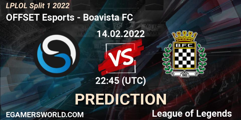 OFFSET Esports - Boavista FC: прогноз. 14.02.2022 at 22:45, LoL, LPLOL Split 1 2022