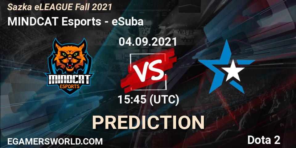 MINDCAT Esports - eSuba: прогноз. 04.09.2021 at 15:50, Dota 2, Sazka eLEAGUE Fall 2021