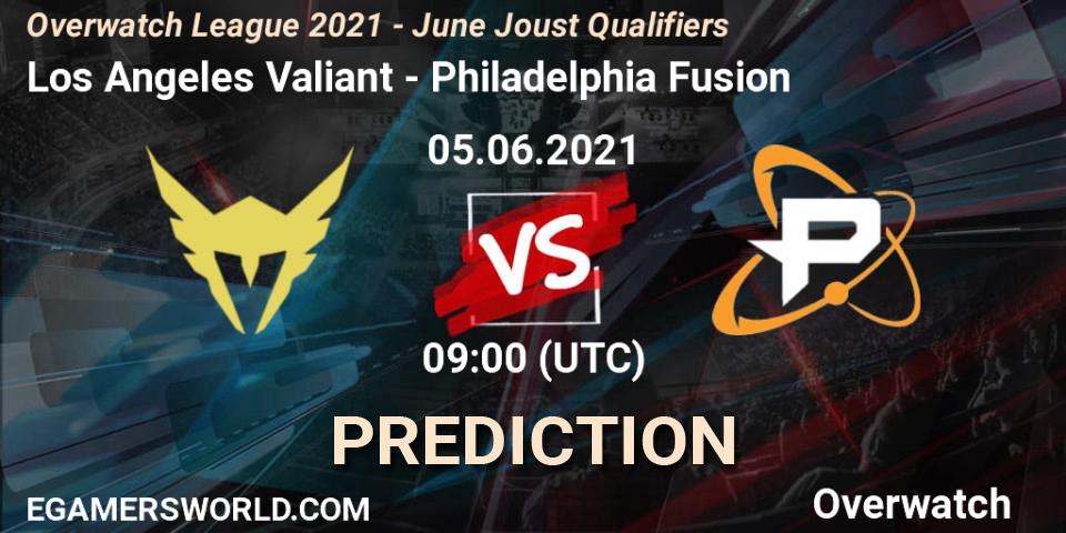 Los Angeles Valiant - Philadelphia Fusion: прогноз. 05.06.2021 at 09:00, Overwatch, Overwatch League 2021 - June Joust Qualifiers