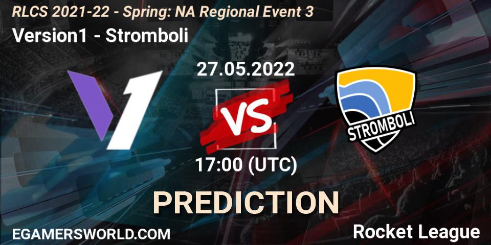Version1 - Stromboli: прогноз. 27.05.2022 at 17:00, Rocket League, RLCS 2021-22 - Spring: NA Regional Event 3