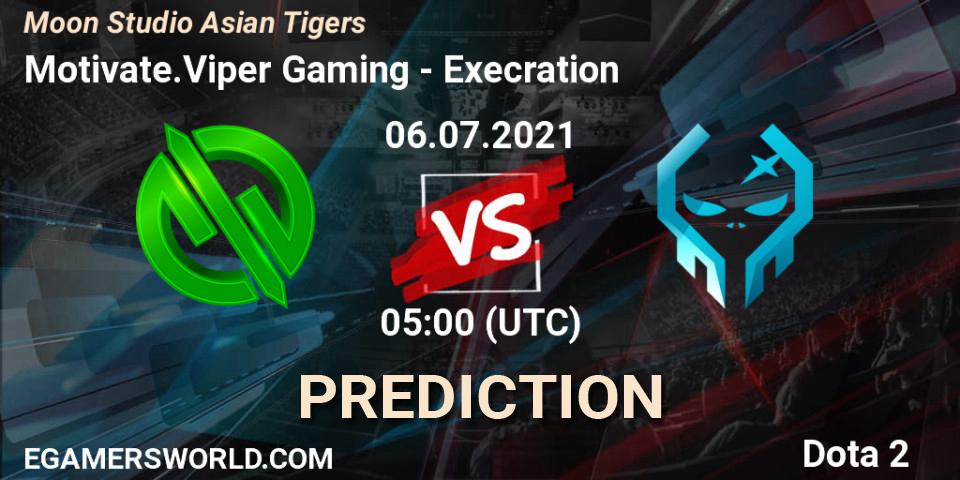 Motivate.Viper Gaming - Execration: прогноз. 06.07.2021 at 05:26, Dota 2, Moon Studio Asian Tigers
