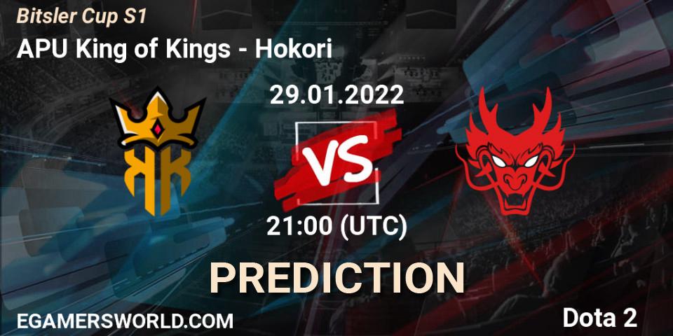 APU King of Kings - Hokori: прогноз. 29.01.2022 at 21:00, Dota 2, Bitsler Cup S1