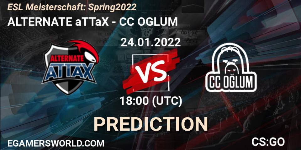 ALTERNATE aTTaX - CC OGLUM: прогноз. 24.01.2022 at 18:00, Counter-Strike (CS2), ESL Meisterschaft: Spring 2022