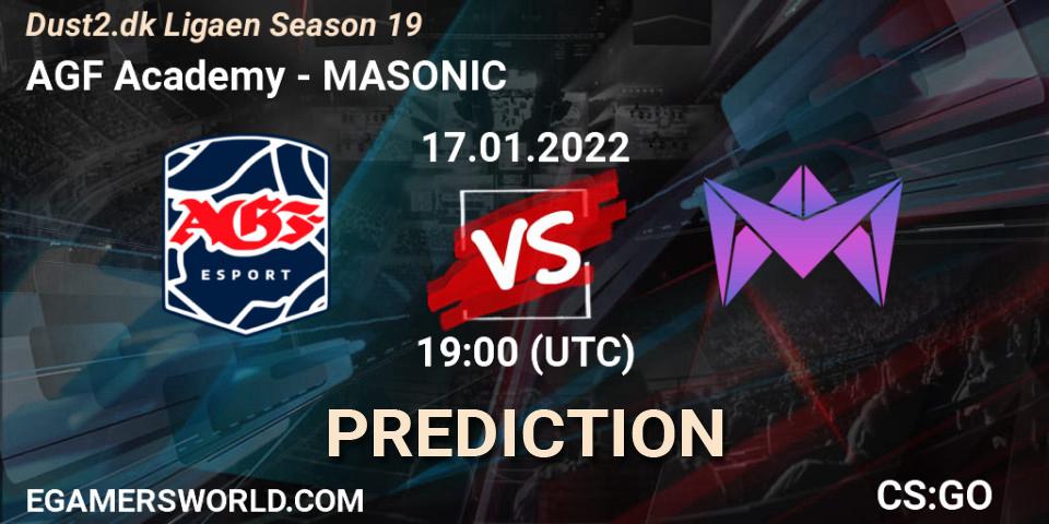 AGF Academy - MASONIC: прогноз. 17.01.2022 at 19:00, Counter-Strike (CS2), Dust2.dk Ligaen Season 19
