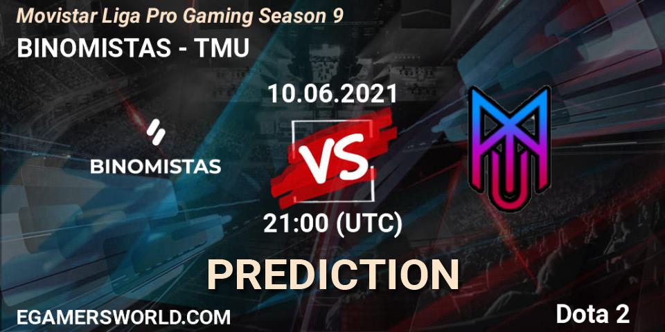 BINOMISTAS - TMU: прогноз. 10.06.2021 at 21:08, Dota 2, Movistar Liga Pro Gaming Season 9