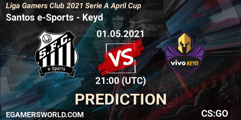 Santos e-Sports - Keyd: прогноз. 01.05.2021 at 21:00, Counter-Strike (CS2), Liga Gamers Club 2021 Serie A April Cup