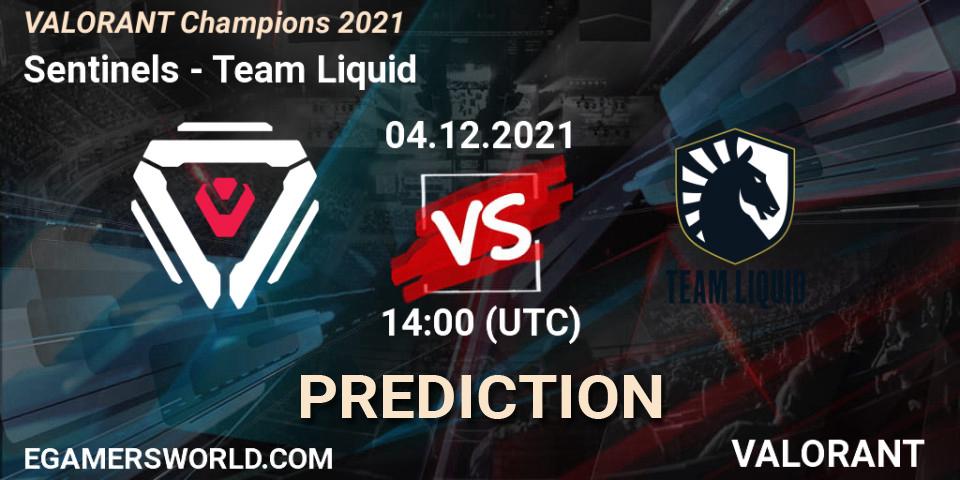 Sentinels - Team Liquid: прогноз. 04.12.2021 at 19:00, VALORANT, VALORANT Champions 2021