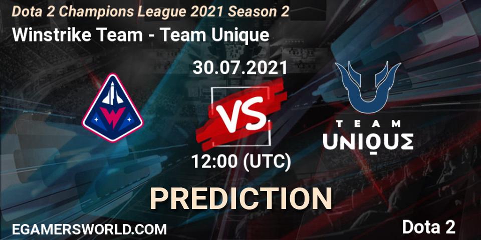 Winstrike Team - Team Unique: прогноз. 30.07.2021 at 12:00, Dota 2, Dota 2 Champions League 2021 Season 2