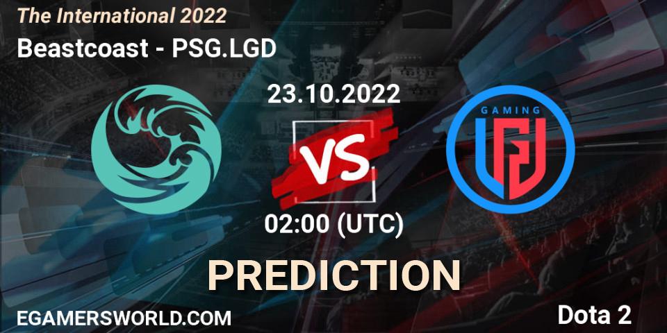 Beastcoast - PSG.LGD: прогноз. 23.10.2022 at 02:04, Dota 2, The International 2022
