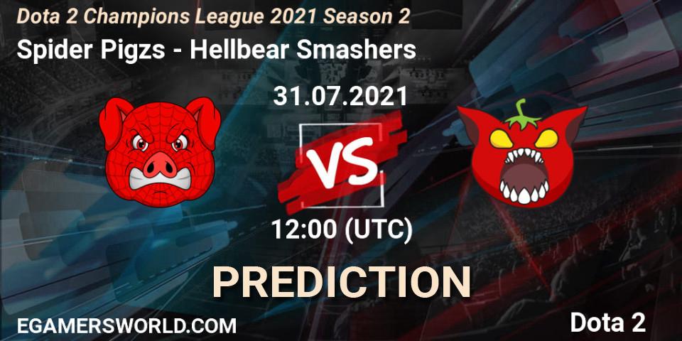 Spider Pigzs - Hellbear Smashers: прогноз. 31.07.2021 at 12:07, Dota 2, Dota 2 Champions League 2021 Season 2