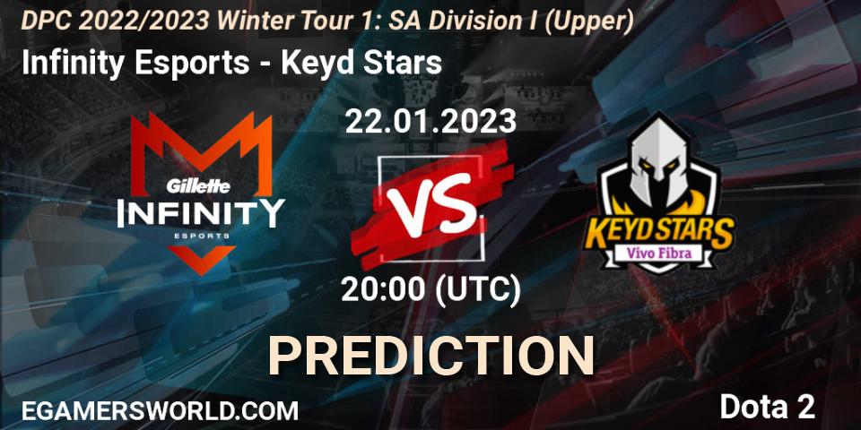 Infinity Esports - Keyd Stars: прогноз. 22.01.23, Dota 2, DPC 2022/2023 Winter Tour 1: SA Division I (Upper) 