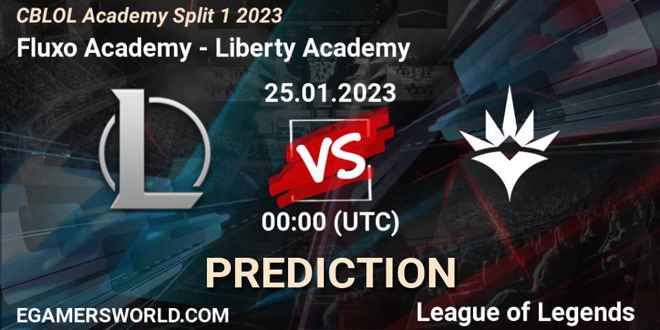 Fluxo Academy - Liberty Academy: прогноз. 25.01.2023 at 00:00, LoL, CBLOL Academy Split 1 2023