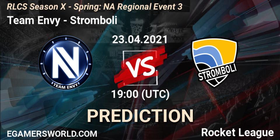 Team Envy - Stromboli: прогноз. 23.04.2021 at 19:20, Rocket League, RLCS Season X - Spring: NA Regional Event 3