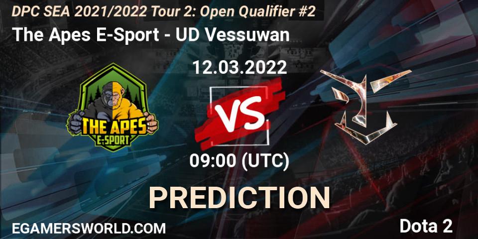 The Apes E-Sport - UD Vessuwan: прогноз. 12.03.2022 at 08:53, Dota 2, DPC SEA 2021/2022 Tour 2: Open Qualifier #2