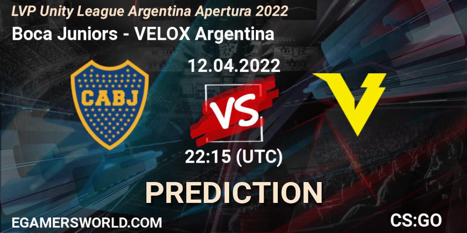 Boca Juniors - VELOX Argentina: прогноз. 12.04.2022 at 22:40, Counter-Strike (CS2), LVP Unity League Argentina Apertura 2022