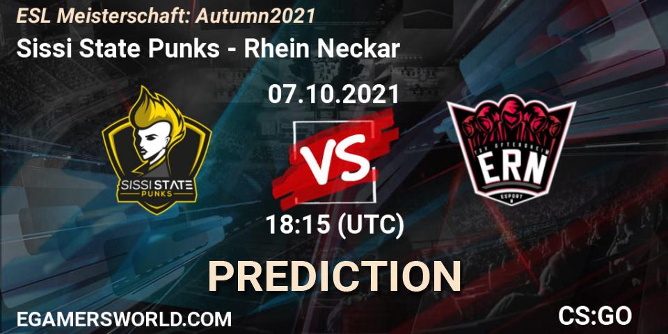 Sissi State Punks - Rhein Neckar: прогноз. 07.10.2021 at 18:15, Counter-Strike (CS2), ESL Meisterschaft: Autumn 2021