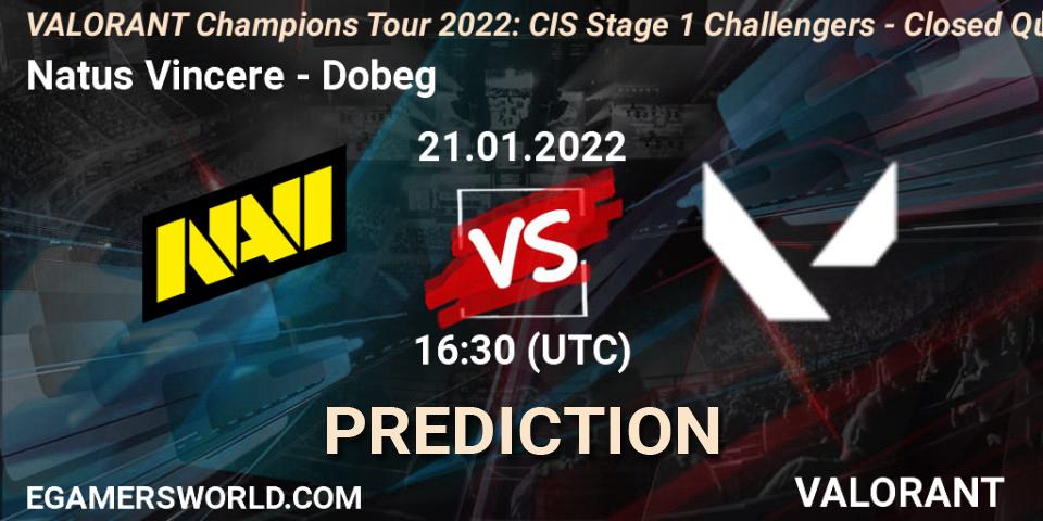 Natus Vincere - Dobeg: прогноз. 21.01.2022 at 16:30, VALORANT, VCT 2022: CIS Stage 1 Challengers - Closed Qualifier 2