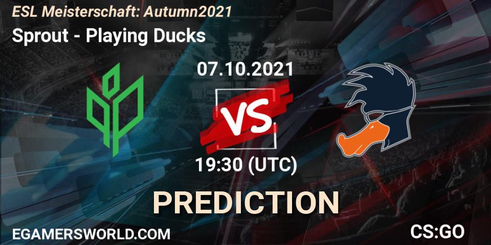 Sprout - Playing Ducks: прогноз. 07.10.2021 at 19:30, Counter-Strike (CS2), ESL Meisterschaft: Autumn 2021