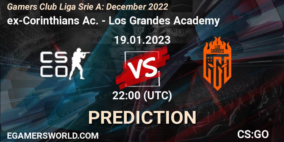 ex-Corinthians Ac. - Los Grandes Academy: прогноз. 19.01.23, CS2 (CS:GO), Gamers Club Liga Série A: December 2022