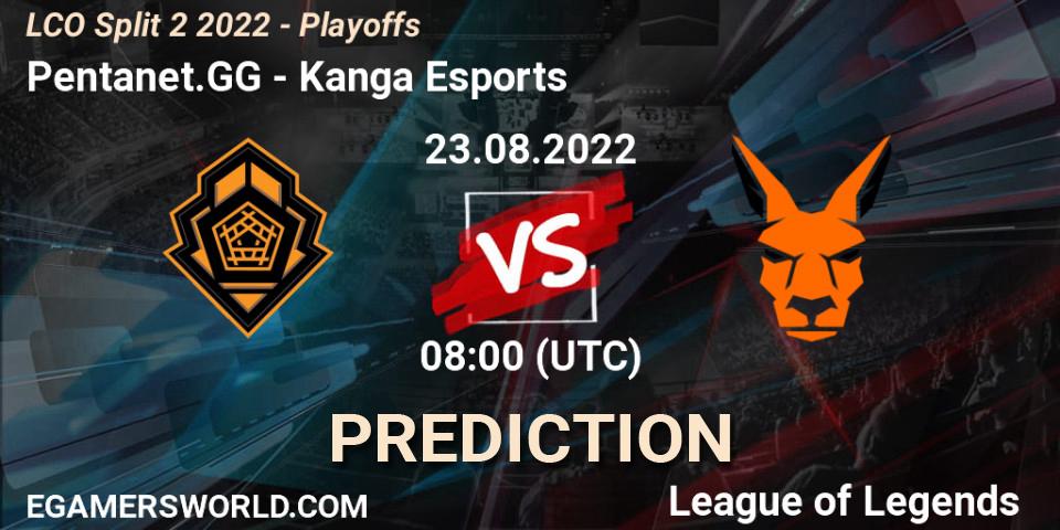 Pentanet.GG - Kanga Esports: прогноз. 23.08.22, LoL, LCO Split 2 2022 - Playoffs