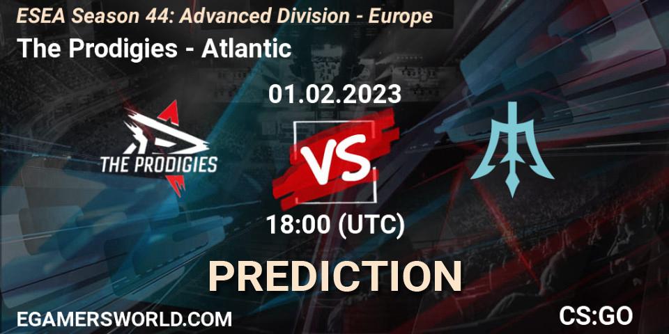 The Prodigies - Atlantic: прогноз. 01.02.23, CS2 (CS:GO), ESEA Season 44: Advanced Division - Europe