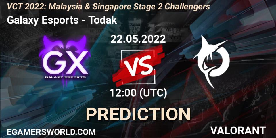 Galaxy Esports - Todak: прогноз. 22.05.2022 at 12:00, VALORANT, VCT 2022: Malaysia & Singapore Stage 2 Challengers