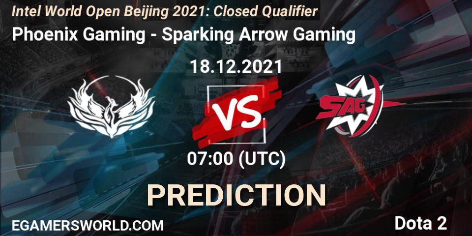 Phoenix Gaming - Sparking Arrow Gaming: прогноз. 18.12.2021 at 07:01, Dota 2, Intel World Open Beijing: Closed Qualifier