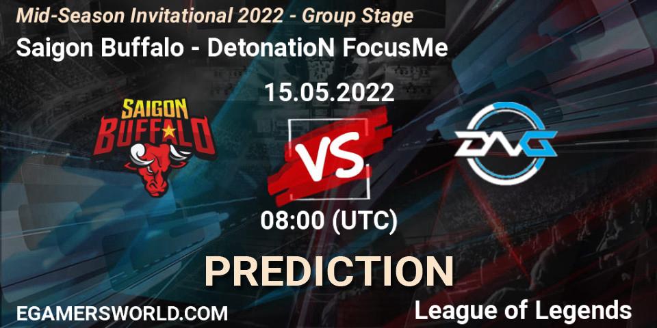 Saigon Buffalo - DetonatioN FocusMe: прогноз. 15.05.2022 at 08:00, LoL, Mid-Season Invitational 2022 - Group Stage