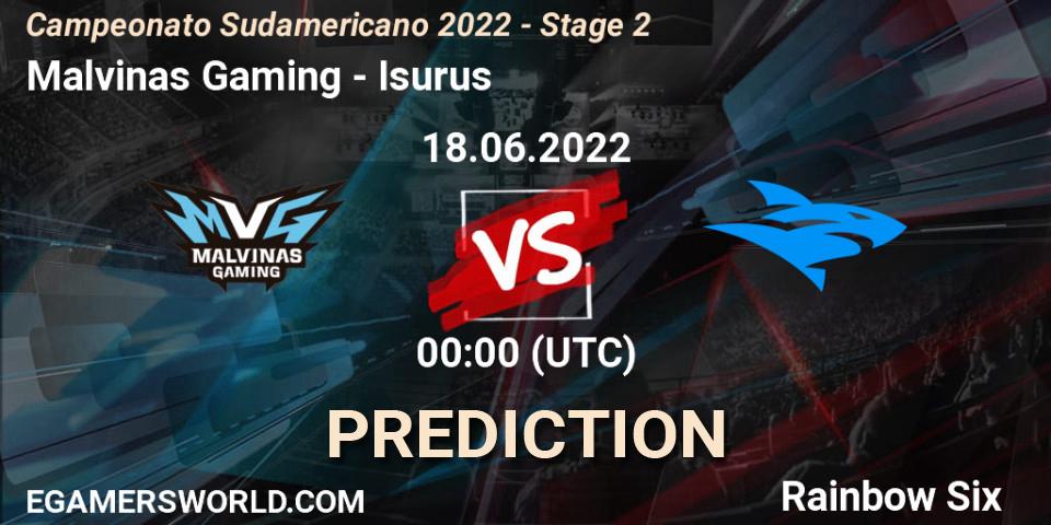 Malvinas Gaming - Isurus: прогноз. 24.06.2022 at 00:00, Rainbow Six, Campeonato Sudamericano 2022 - Stage 2