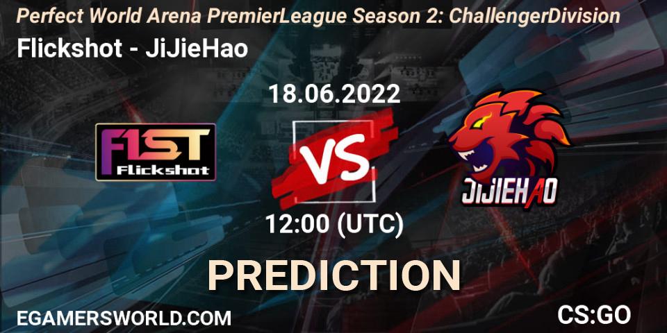 Flickshot - JiJieHao: прогноз. 18.06.2022 at 13:30, Counter-Strike (CS2), Perfect World Arena Premier League Season 2: Challenger Division